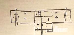 2-к квартира, вторичка, 60м2, 15/25 этаж