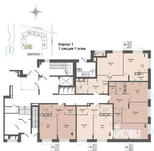 1-к квартира, вторичка, 41м2, 1/8 этаж