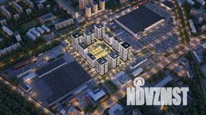 1-к квартира, строящийся дом, 45м2, 13/16 этаж