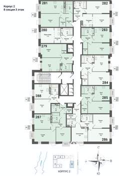 1-к квартира, строящийся дом, 43м2, 3/8 этаж