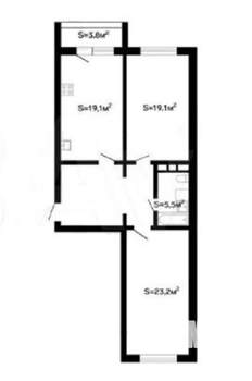 2-к квартира, вторичка, 86м2, 2/17 этаж