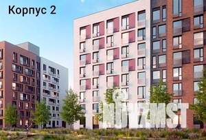 2-к квартира, строящийся дом, 65м2, 7/8 этаж