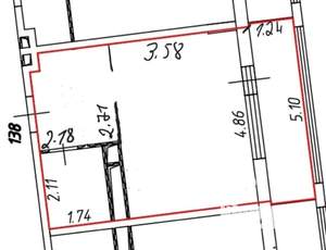 1-к квартира, вторичка, 33м2, 14/18 этаж