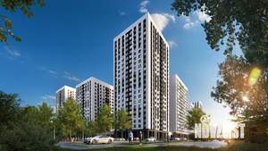 1-к квартира, строящийся дом, 40м2, 17/22 этаж