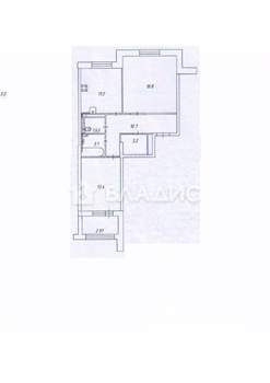 2-к квартира, вторичка, 62м2, 2/4 этаж