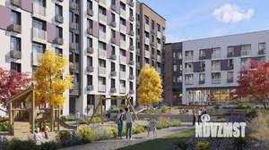 2-к квартира, строящийся дом, 54м2, 2/8 этаж