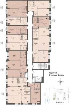 2-к квартира, вторичка, 44м2, 3/8 этаж