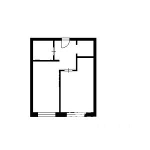 1-к квартира, вторичка, 31м2, 1/4 этаж