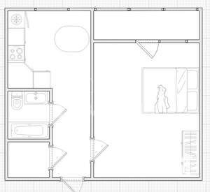1-к квартира, вторичка, 39м2, 9/17 этаж