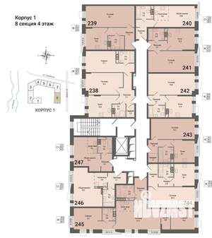 Студия квартира, вторичка, 28м2, 4/8 этаж