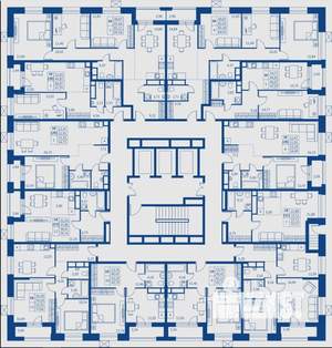 1-к квартира, строящийся дом, 52м2, 2/22 этаж