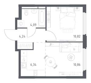 1-к квартира, вторичка, 36м2, 15/17 этаж