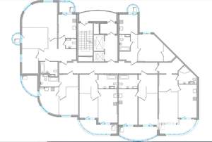 1-к квартира, строящийся дом, 43м2, 17/19 этаж
