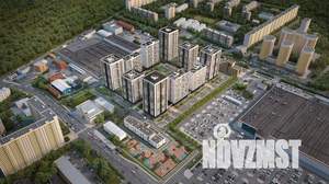 1-к квартира, строящийся дом, 45м2, 6/22 этаж