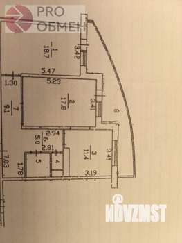 2-к квартира, вторичка, 66м2, 14/17 этаж