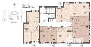 1-к квартира, вторичка, 41м2, 4/8 этаж