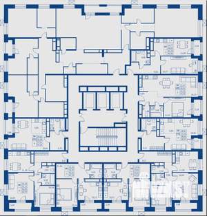 1-к квартира, строящийся дом, 40м2, 22/22 этаж