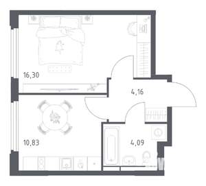 1-к квартира, вторичка, 35м2, 14/17 этаж