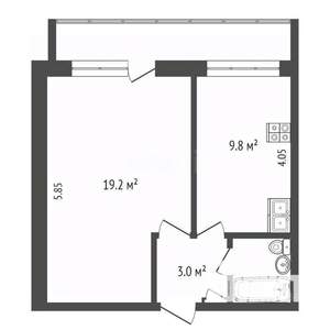 1-к квартира, вторичка, 35м2, 8/14 этаж