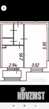 1-к квартира, вторичка, 35м2, 1/4 этаж