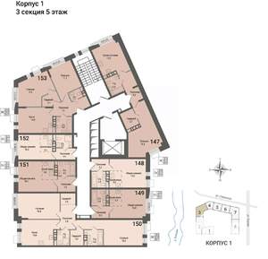 2-к квартира, вторичка, 55м2, 5/8 этаж
