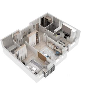 2-к квартира, вторичка, 63м2, 3/8 этаж