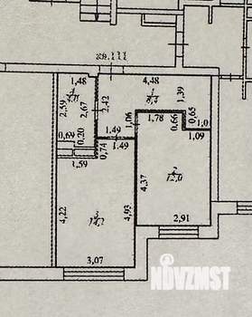 1-к квартира, вторичка, 39м2, 3/4 этаж