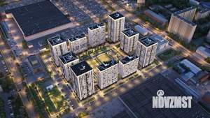 2-к квартира, строящийся дом, 53м2, 2/22 этаж