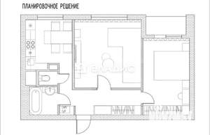 2-к квартира, вторичка, 53м2, 12/16 этаж