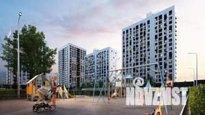 1-к квартира, строящийся дом, 44м2, 12/22 этаж