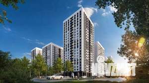 1-к квартира, строящийся дом, 40м2, 4/22 этаж
