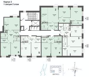 3-к квартира, строящийся дом, 83м2, 2/8 этаж