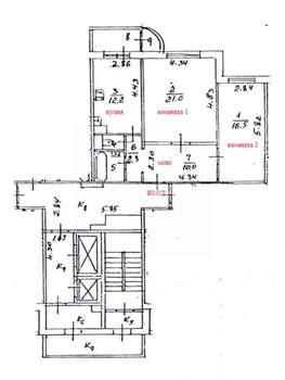 2-к квартира, вторичка, 66м2, 8/17 этаж