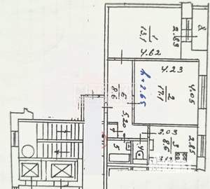 2-к квартира, вторичка, 52м2, 9/16 этаж