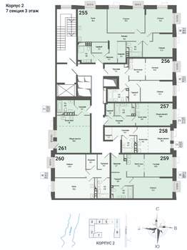 3-к квартира, строящийся дом, 85м2, 3/8 этаж