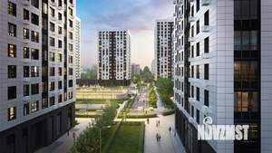 1-к квартира, строящийся дом, 44м2, 22/22 этаж