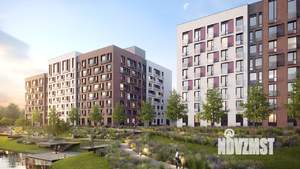 2-к квартира, строящийся дом, 54м2, 2/8 этаж