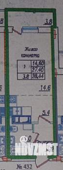 Студия квартира, вторичка, 28м2, 12/24 этаж
