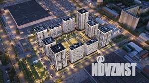 2-к квартира, строящийся дом, 54м2, 10/22 этаж