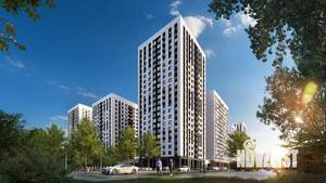 1-к квартира, строящийся дом, 36м2, 3/22 этаж