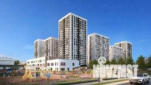 1-к квартира, строящийся дом, 40м2, 4/22 этаж