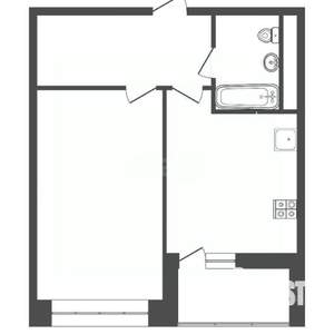 1-к квартира, вторичка, 40м2, 14/17 этаж