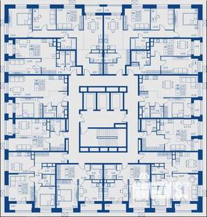 1-к квартира, строящийся дом, 39м2, 7/22 этаж
