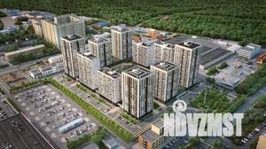 1-к квартира, строящийся дом, 40м2, 16/22 этаж