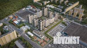 1-к квартира, строящийся дом, 40м2, 4/22 этаж